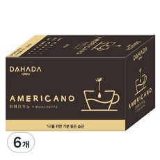 DAHADA 美式咖啡茶包, 6個, 20入, 1.8g