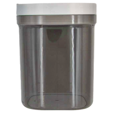 磁吸勺密封奶粉罐，800ml/1300ml/1800ml，茶色，食品級AS罐身, 灰色, 1個