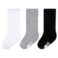 JumpingChickpea 嬰幼兒素色及膝襪3件組