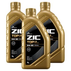지크 SK엔무브 탑 LS 엔진오일, 3개, 5w30, 1L