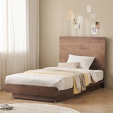 잉글랜더 SAF 모아 평상형 침대 프레임 단품 방문설치, 프렌치월넛