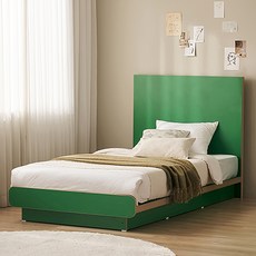 잉글랜더 SAF 모아 평상형 침대 프레임 단품 방문설치, 그린