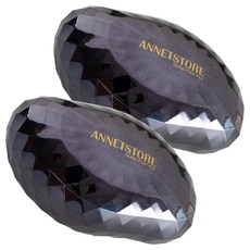 Annette Brush 玻璃腳樁 Diamond Jet Black, 1入, 2個