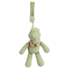 miYim 有機棉吊掛娃娃 阿里鱷魚 短毛低敏 安全魔鬼氈 吊掛車床或包包, 17cm x 9cm, 1個