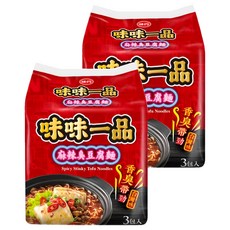 味丹 味味一品 麻辣臭豆腐麵 218g, 6包