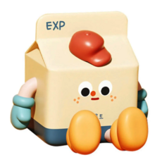 USB伴睡燈, 可愛卡通牛奶盒 黃色