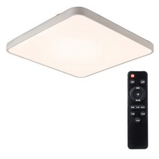 LED 方形房間照明吸頂燈系統 3 色轉換 75W + 遙控無閃爍套裝, 白色