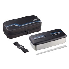 THERMOS 膳魔師 DSD-704-L-BK 保鮮便當盒 700ml 容量 含保冷袋, 黑色, 1個