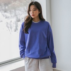 ALVINCLO 素色寬鬆綿混紡大學T MAR749