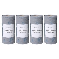 youhouse Nature 壓花拋棄式菜瓜布 60入, 混合顏色, 4個