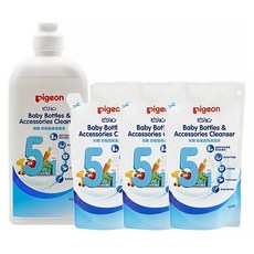pigeon 貝親 奶瓶蔬果清潔液促銷組, 1.85L, 1組