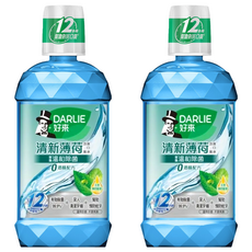 DARLIE 好來 無酒精 清新薄荷漱口水, 500ml, 2瓶