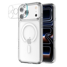 KMAX MagSafe 透明貼合手機殼 + 相機鏡頭膜套組