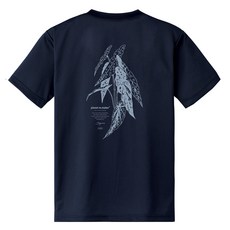 planet re maker 男女通用 Begonia 快乾涼感街頭風短袖T恤, 海軍藍