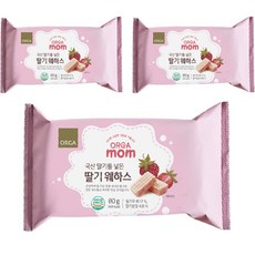 ORGA mom 夾心酥 80g, 草莓口味, 3包