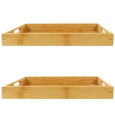 小麥購物 木製托盤 C433 225g, 木色, 2個