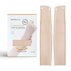 모델로화장품 UV 프로텍션 손등형 팔토시, 베이지, 1개