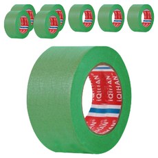 iQIHAN Dada 彩色遮蔽膠帶 綠色 50 mm x 20 m, 8個