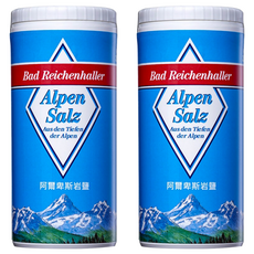 Alpen Salz 德國阿爾卑斯山塩 頂級阿爾卑斯岩鹽, 250g, 2罐