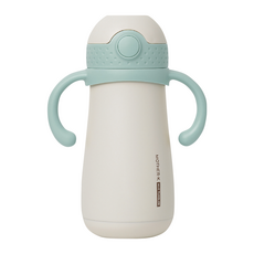 MOTHER-K Hug 防逆流不鏽鋼保溫杯 260g, 冰綠, 350ml, 1個