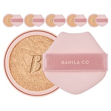 BANILA CO 芭妮蘭 精華亮粉色氣墊粉餅補充裝 12g, 21 Rosy, 6顆