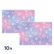 아이비스 스케치북 보석패턴, 8절, 10개, 25매