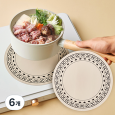 comet 矽膠電磁爐保護墊, 米色, 6個