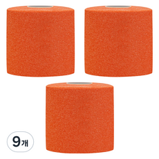 크리다 언더랩 근본 스포츠테이프 7cm x 10m 오렌지, 9개, 1개입