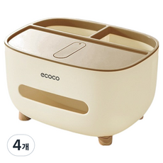 조앤베티 편리한 라운드 오피스 다용도 정리함, 베이지, 4개