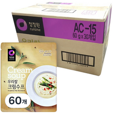 清淨園 韓國米奶油湯, 60g, 60個