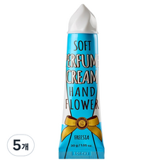 엔젤루카 2주만에 꽃모양 퍼퓸크림 핸드플라워 프리지아, 5개, 30ml