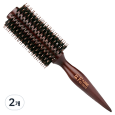 Tensager EF專業造型捲木髮梳 5號, 木棕色, 2個