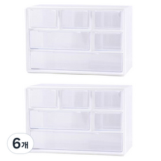 알로데 그리드 데스크 테리어 중, TYPE01 화이트, 6개