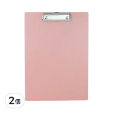 ABEL 力大牌 晶典磨砂壓克力板夾 A4, 紅色, 2個