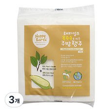 Happy Earth 玉米廚房抹布 3入, 3個