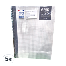 morning glory 5000 PP線圈筆記 A4, 顏色隨機, 5本