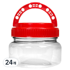 대경 광구 400소 핸들 페트용기 적색캡 350g, 24개
