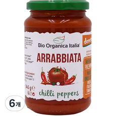 비오오가니카 유기농 아라비아따 파스타 소스, 6개, 345g