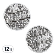 Beauty Pop 冬季版圓形美甲印花板, 21, 12個