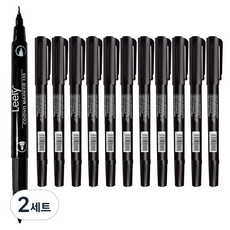 ARTMORE 雙頭姓名筆, 24個, 黑色