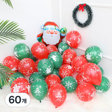 P&B Unity聖誕節印刷混合氣球, 混色, 60個