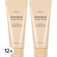 아브카 센서티브 수용성 나이트 저자극 마사지 바디 젤 무향, 150ml, 12개