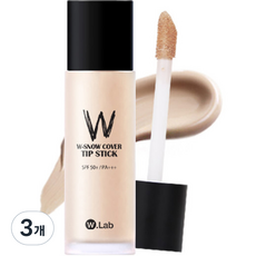 더블유랩 빅 봉 파운데이션 40ml, 21호 커버 라이트, 3개