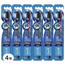 Oral-B 歐樂B Cross Action美白木炭牙刷, 6件, 4個
