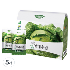 초록한입 생생 유기농 블루콜리 양배추즙, 3.3L, 5개