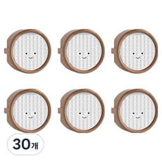 微笑插座安全蓋, 30個, 棕色