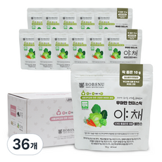 서울대밥스누 유아 현미 과자, 야채밸런스, 36개, 10g