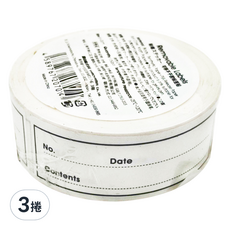 SHIMOYAMA 防水可重複貼式無痕分類標籤貼, 150張, 3捲