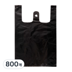 黑色手提超市塑膠袋, 3L, 800個