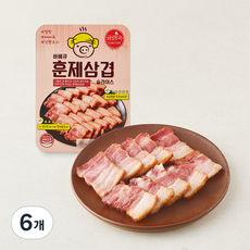 글램쿡 훈제 바베큐 삼겹살 슬라이스, 300g, 6개